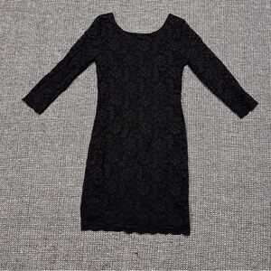 Elegant Black Lace Dress